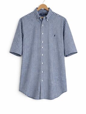 Ralph Lauren Plaid Short Sleeve Button Down – XL Tall Classic Fit
